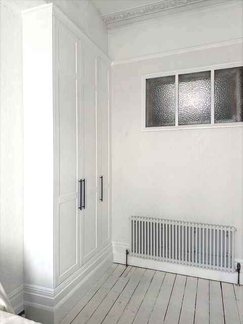 fitted IKEA built-in pax hack wardrobe, Regency home