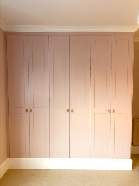 Floor-to-ceiling built-in PAX wardrobe, Victorian terrace, Hove