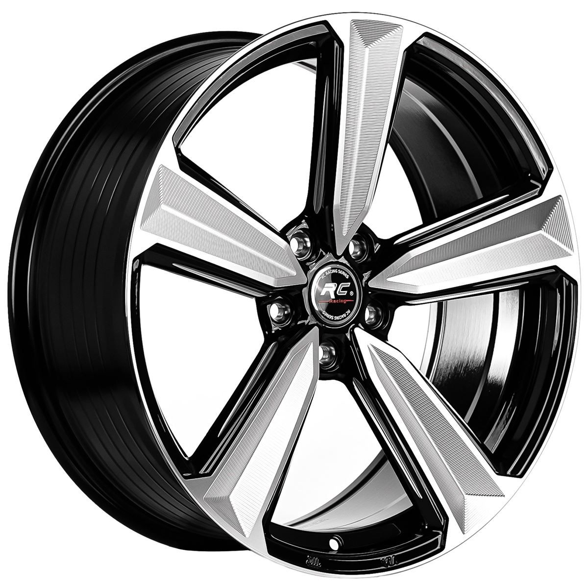 Black and silver alloy wheel. 16 İnç 6x120 Chevrolet Opel Isuzu Uyumlu Black Polished Jant Takımı.