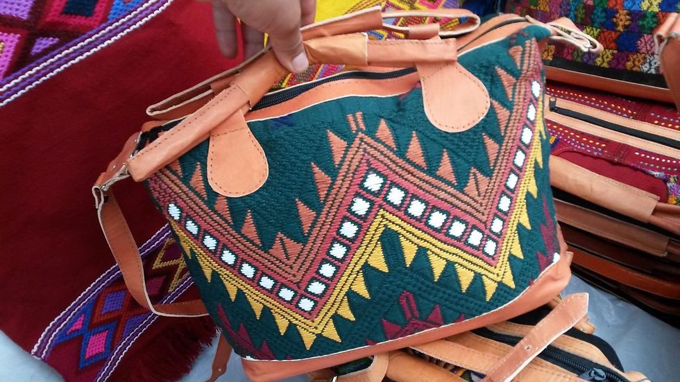 Miniatura: Bolsas Bordadas de Chiapas