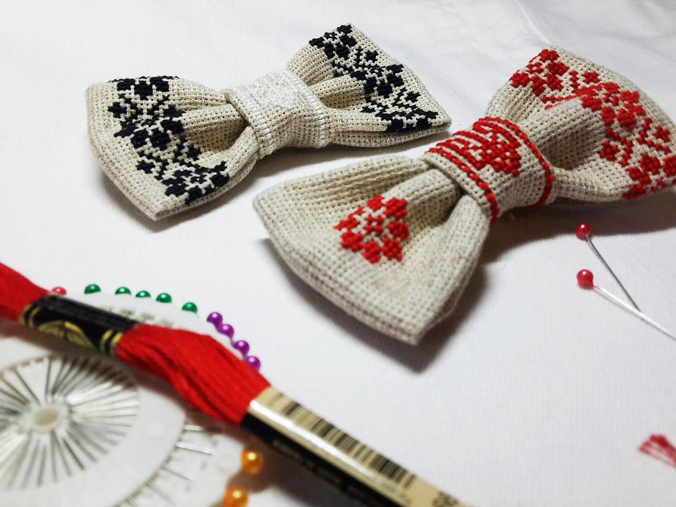 Miniatura: Moños estampados