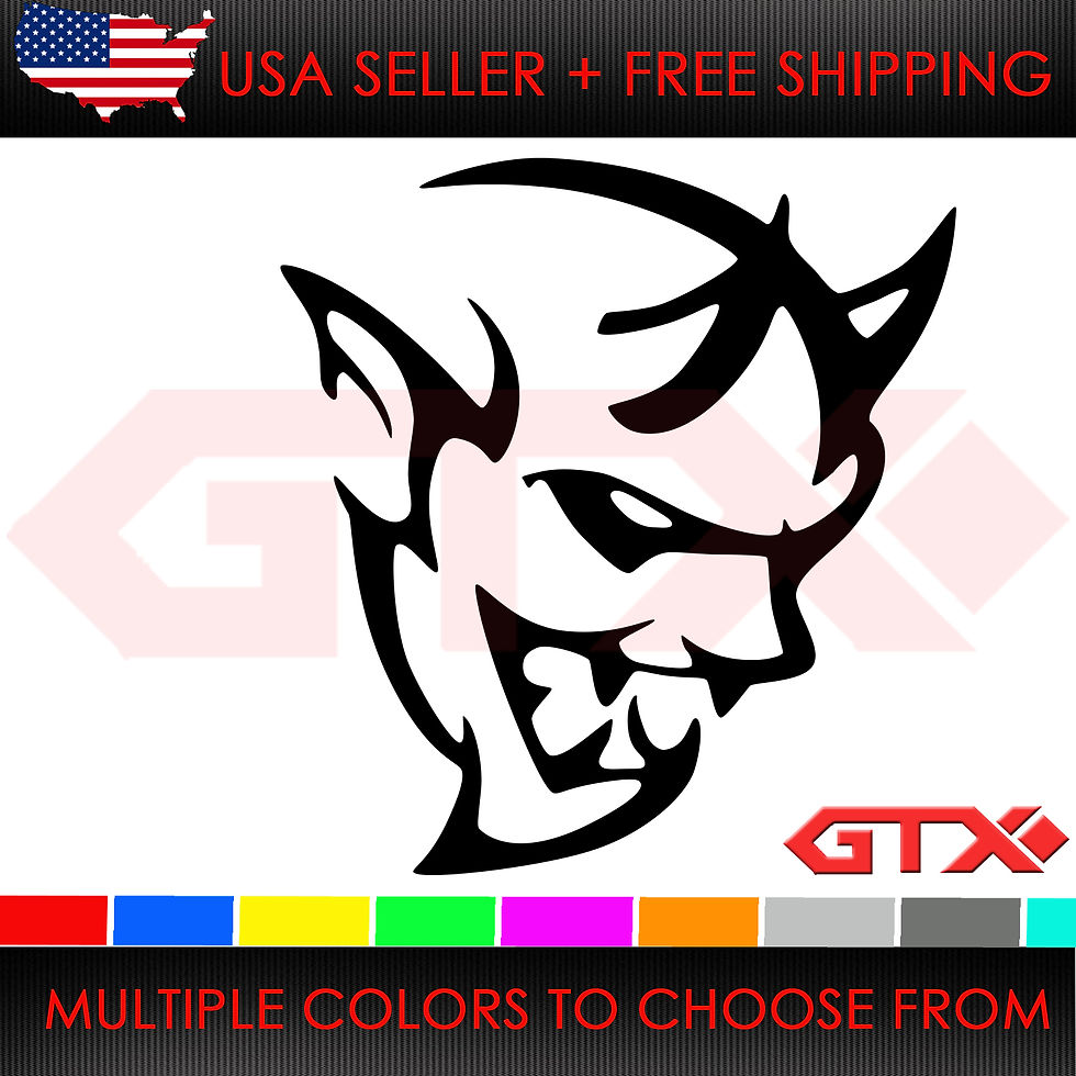 Dodge Demon SRT Logo Vinyl Decal Sticker Car Body Window Racing Devil