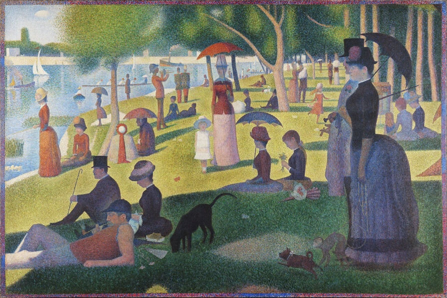 As sombras coloridas, as figuras imóveis. Seurat como o artista que transformou a pintura em ciência – caminho para o Abstracionismo.
