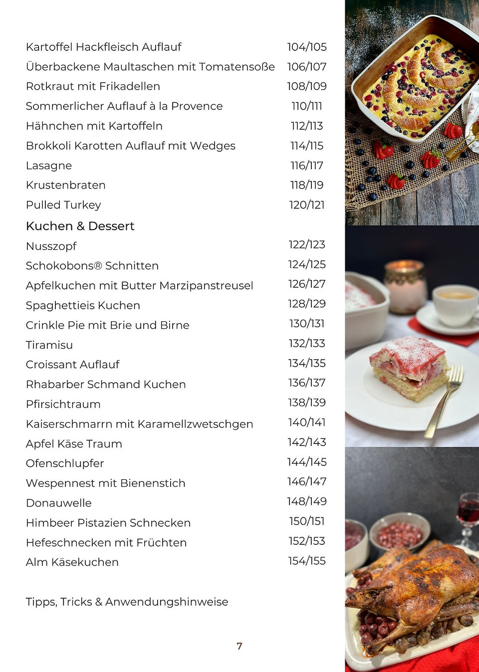Rezeptheft für das Pampered Chef Grundset. Kuchen und Dessert