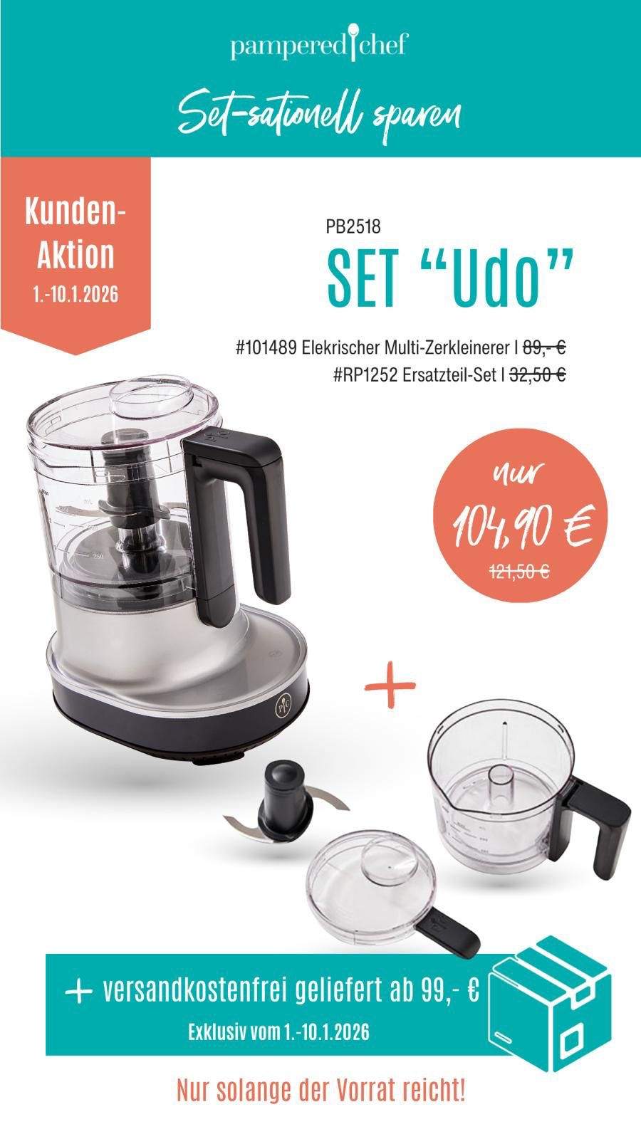 UDO Multizerkleinerer Set Angebot
