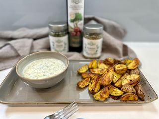 Kartoffelspalten Toskana | Ofenzauberer Plus | Edelschmaus Tzaziki