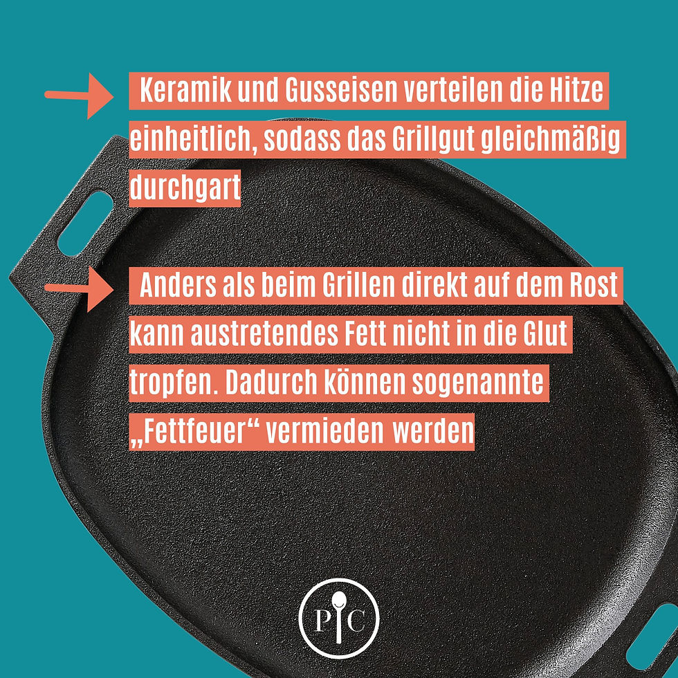 Grillplatte Pampered Chef Gusseisen