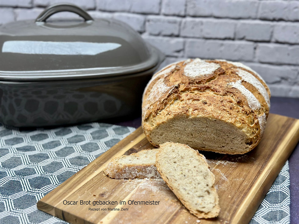 Selbst gebackenes Brot aus dem Pampered Chef Ofenmeister. Heute mein Oscar Brot, das Brot der Superlative