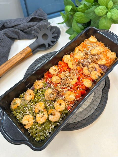 Leckerer Asianudeln mit Garnelen aus der Antihaft Brilliance Kastenform Rezept