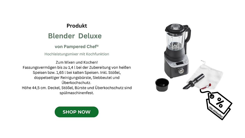 Hier kannst du den Pampered Chef Blender Deluxe online bei einer Beraterin kaufen!