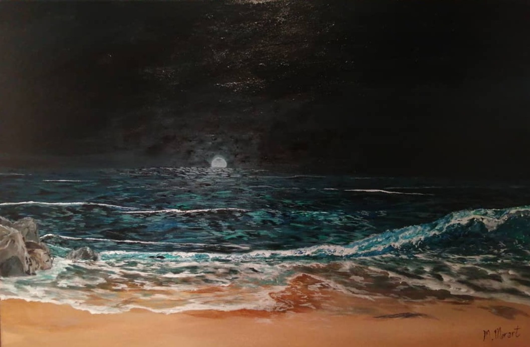 El abrazo del mar a la Luna