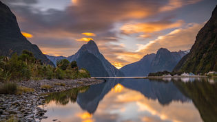 Milford Sound Sunset New Zealand Landscape Photogrphaphy