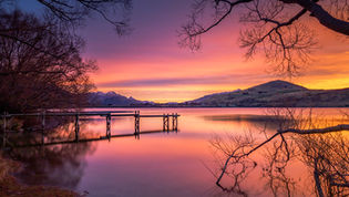 Lake Hayes Sunset Queenstown New Zealand Landscape Photogrphaphy