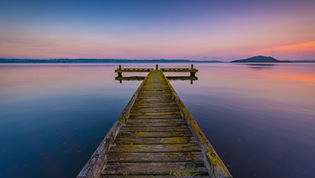 Rotorua Jetty Sunrise New Zealand Landscape Prints