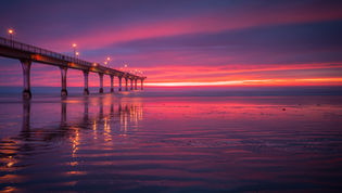 Christchurch Sunrise Brighton Pier New Zealand Landscape Photographay
