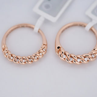 Zelta Nameja gredzens ar briljantiem. Juvelieris Rīgā Arvis Kotins.