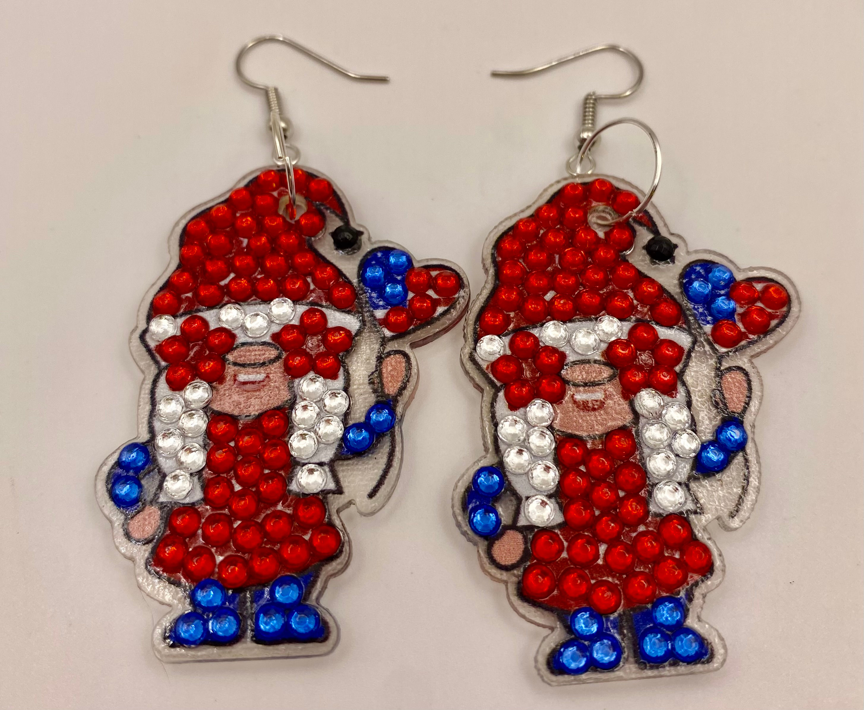 Female Gnome Diamond Art Earrings