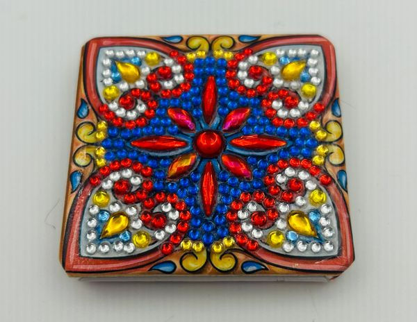 Decorative Folk Compact Mirror