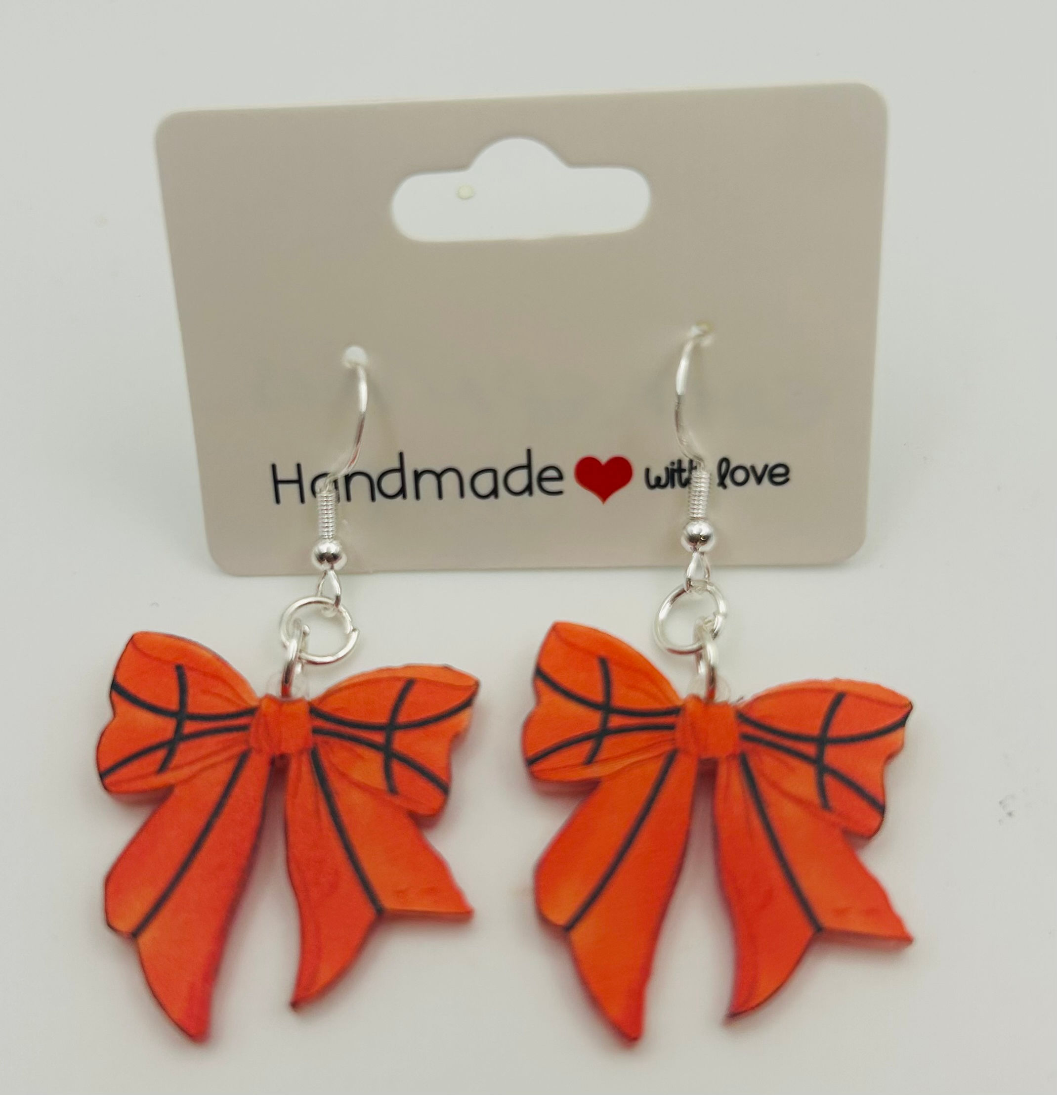 Basketball Bow Earrings