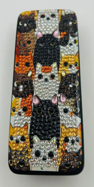 Handmade Rhinestone Cat Eyeglass Holder