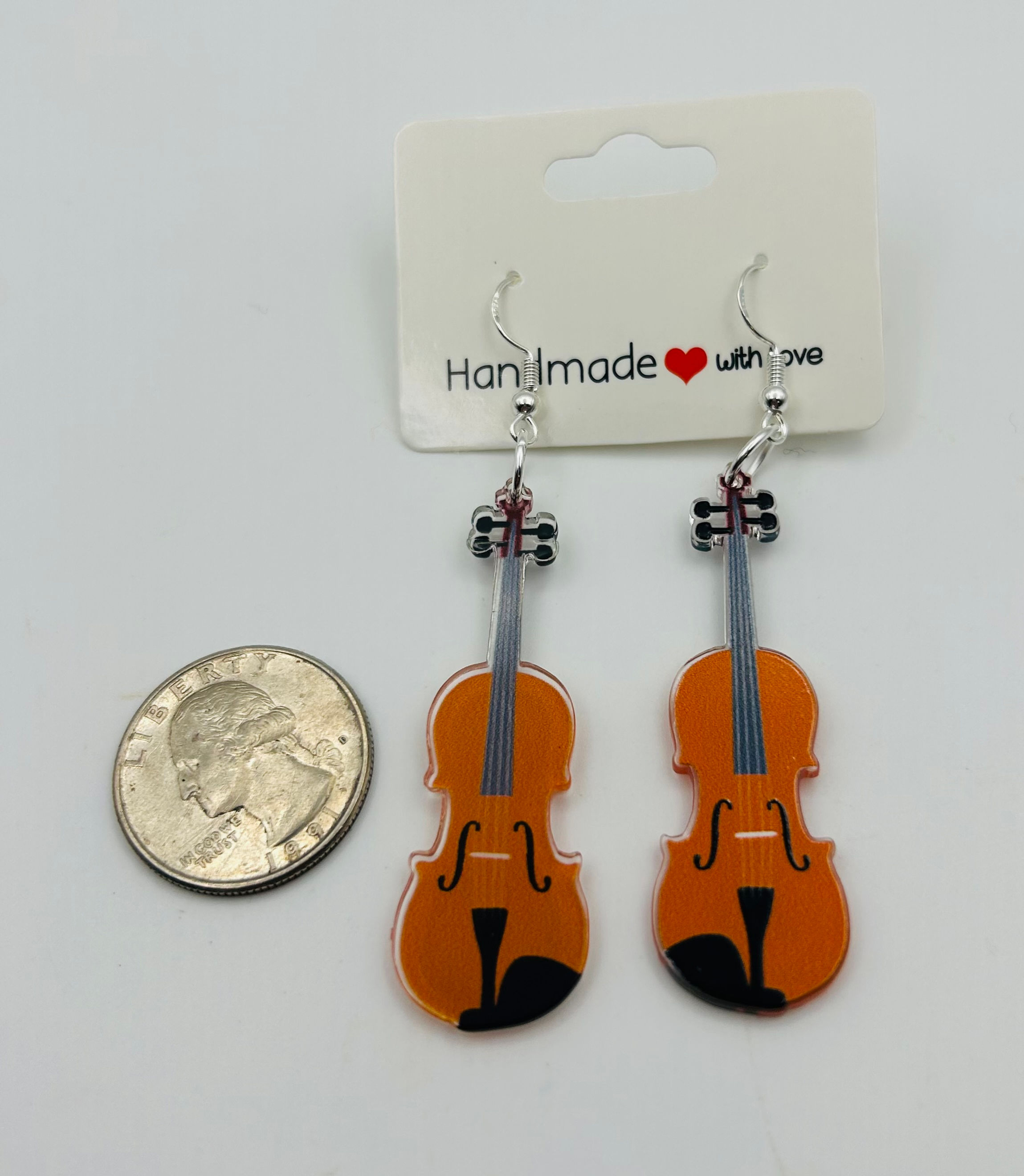 Classic Violin Earrings