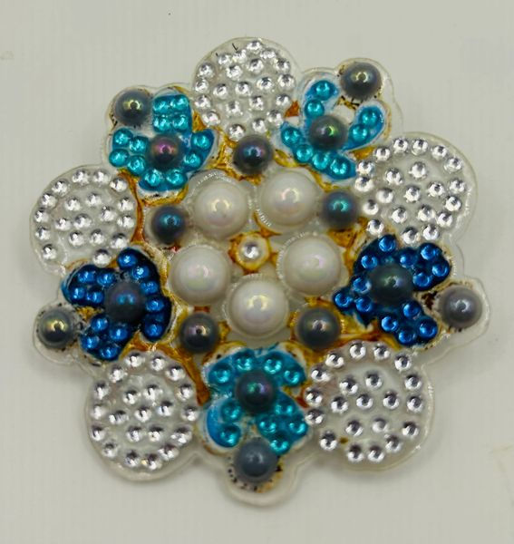 Winter Pearl Snowflake Brooch
