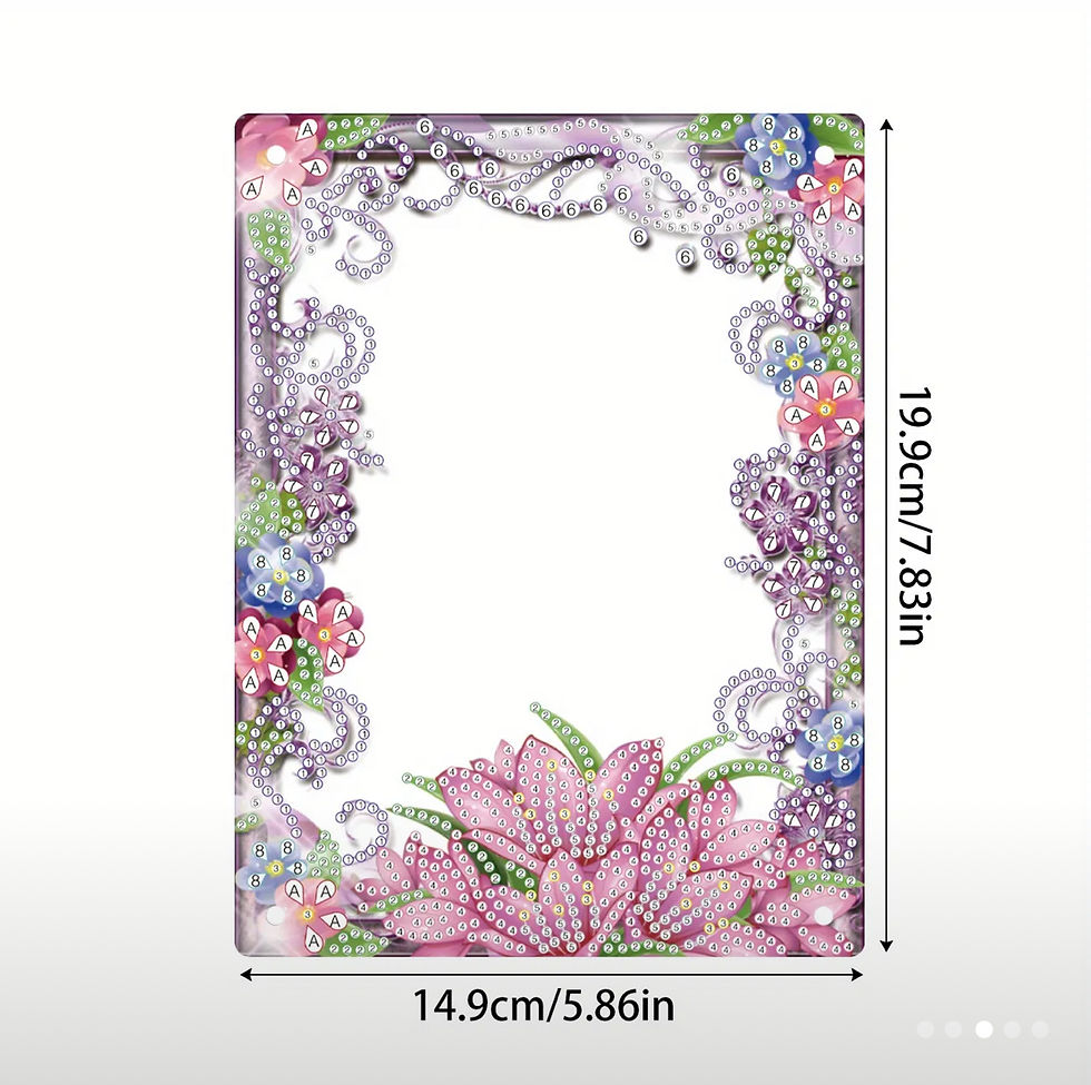 Thumbnail: Purple Floral Picture Frame