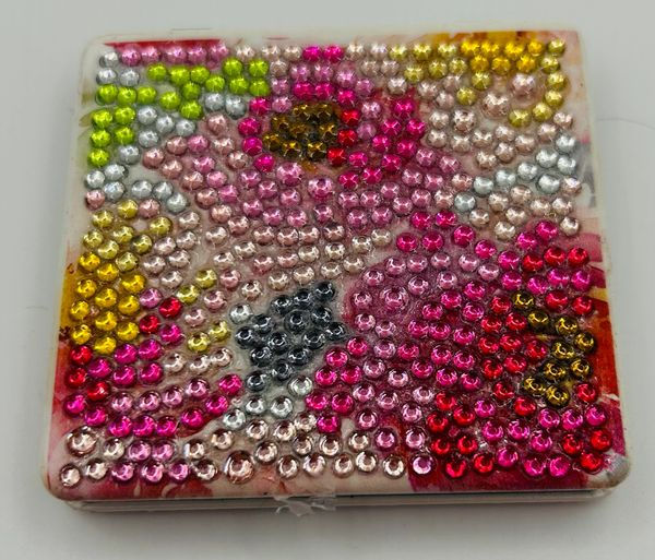 Decorative Floral Compact Mirror