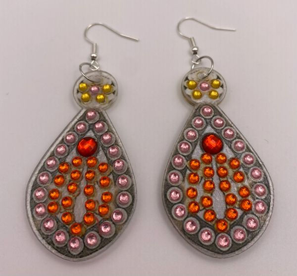Elegant Diamond Art Earrings