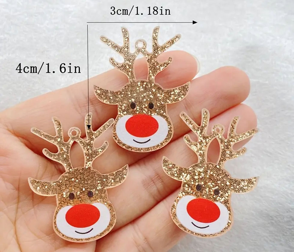Thumbnail: Glitter Reindeer Earrings