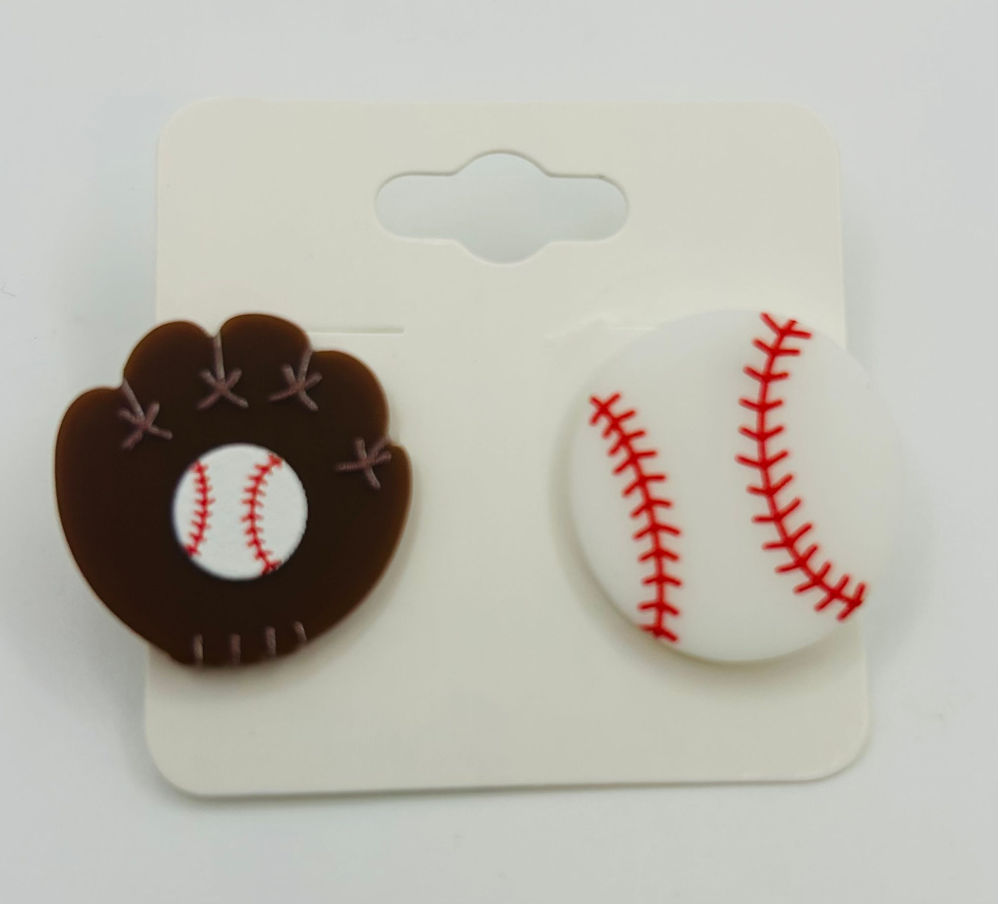 Baseball Glove and Ball Earrings