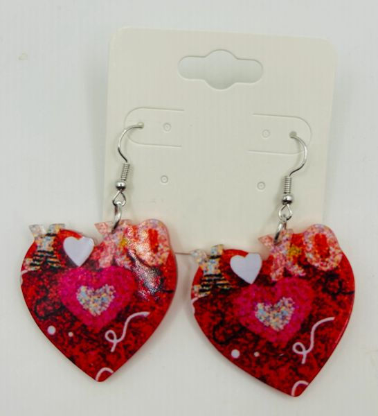 Heart Dangle Earrings