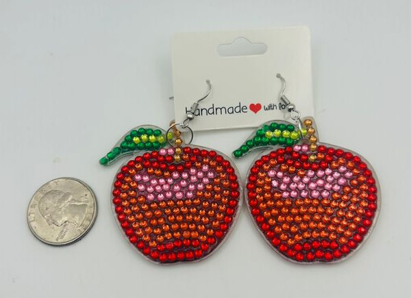 Handmade Apple Earrings