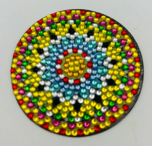 Colorful Rhinestone Mandala Magnet