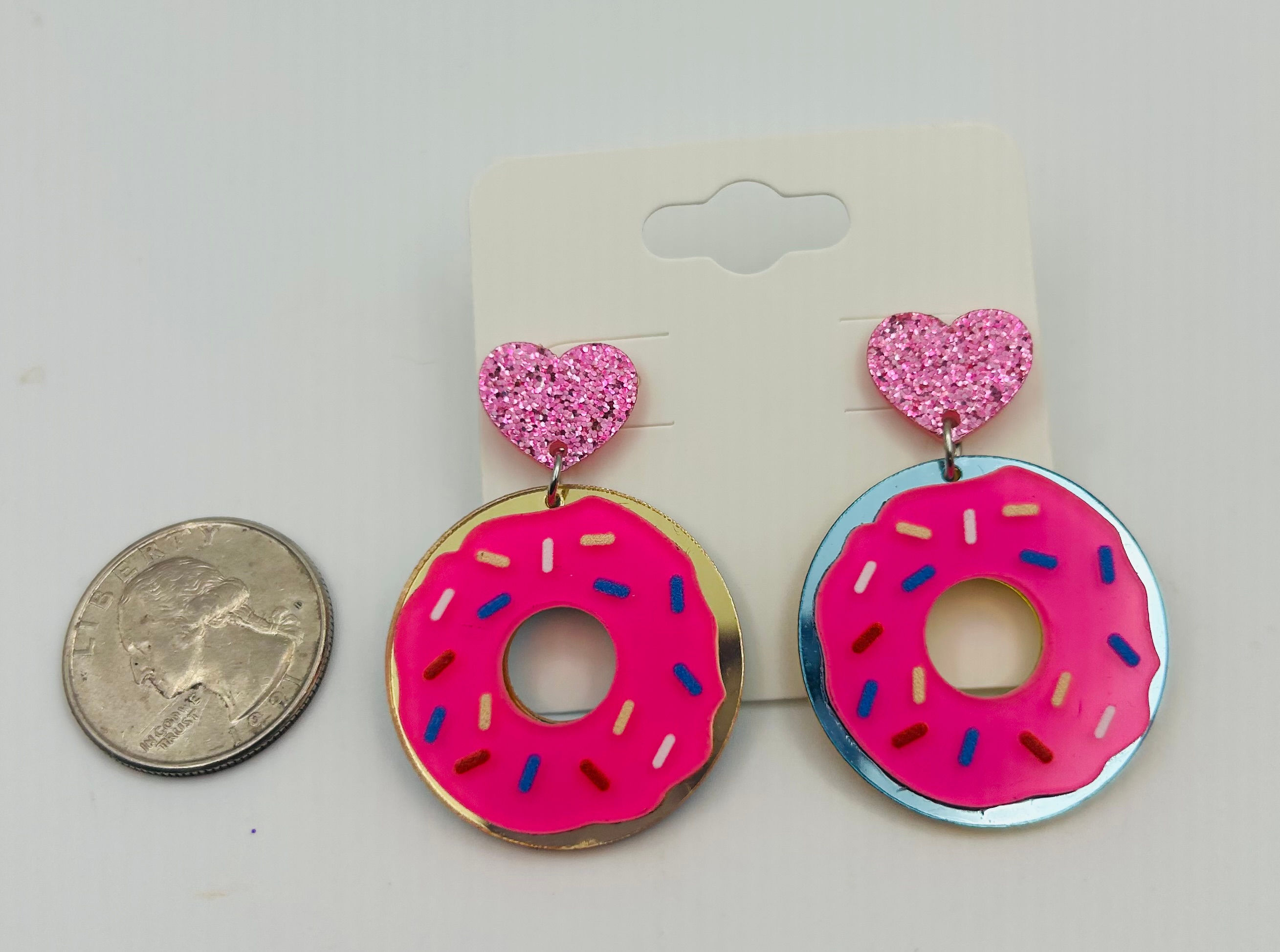 Pink Donut Earrings
