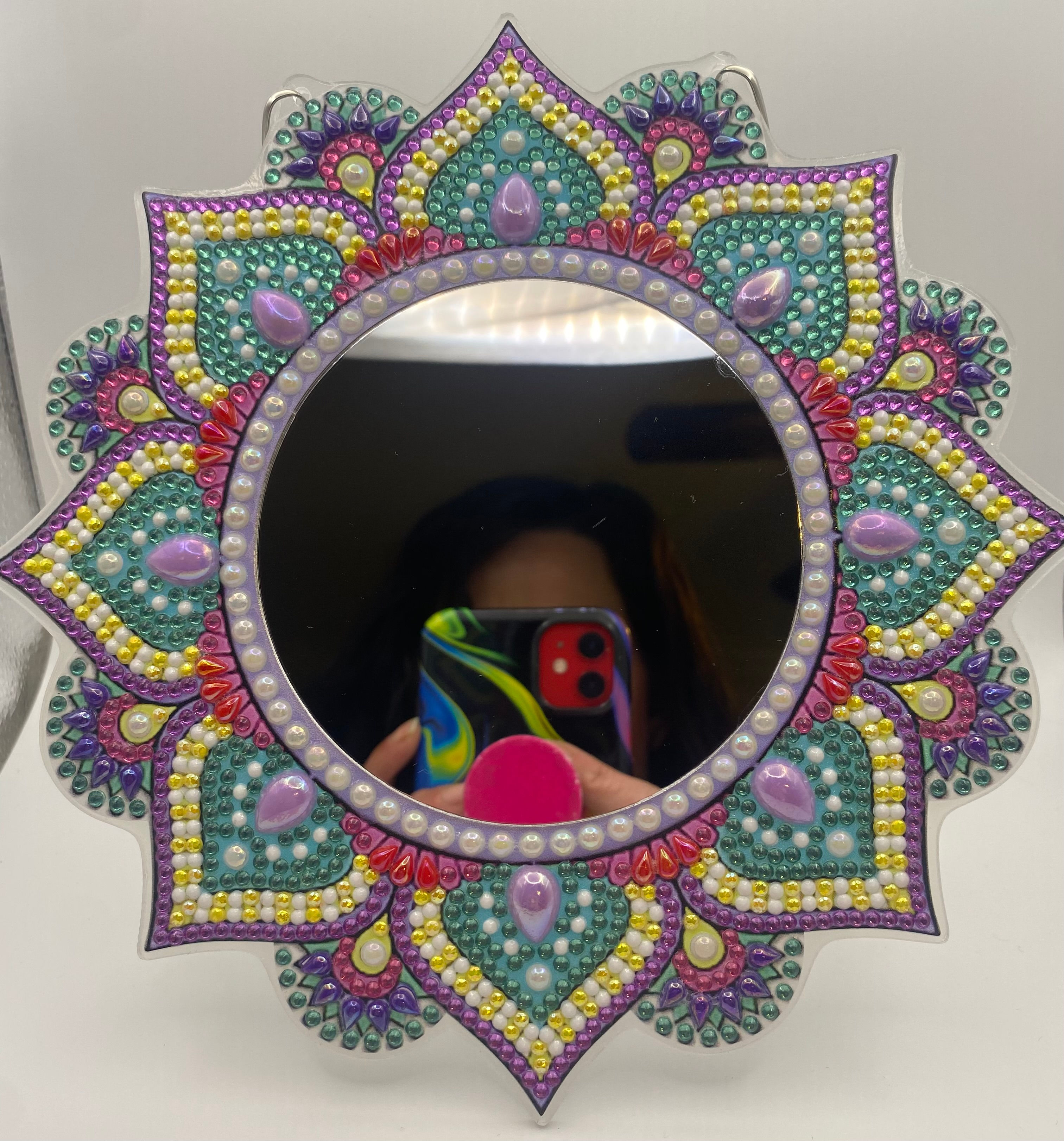 Lavender & Yellow Accent Mirror