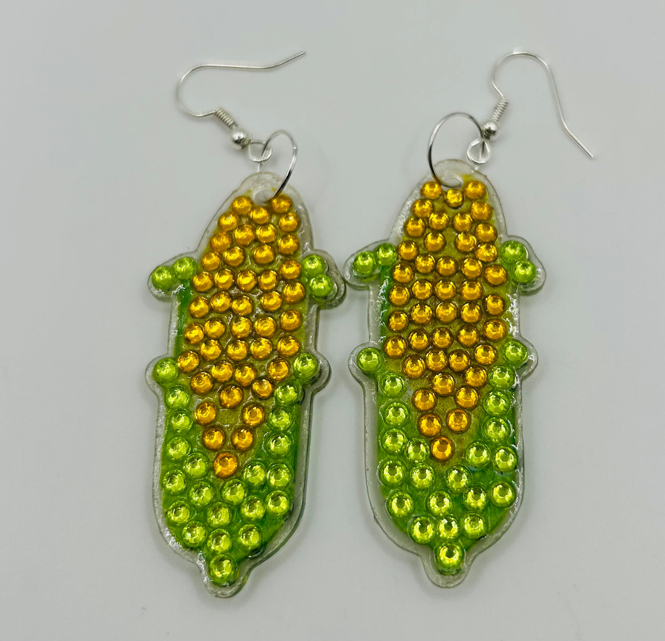 Corn Diamond Art Earrings