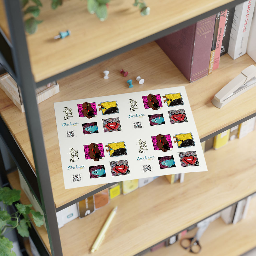 Thumbnail: Die Cut Sticker Sheets - Rooted in Love Design