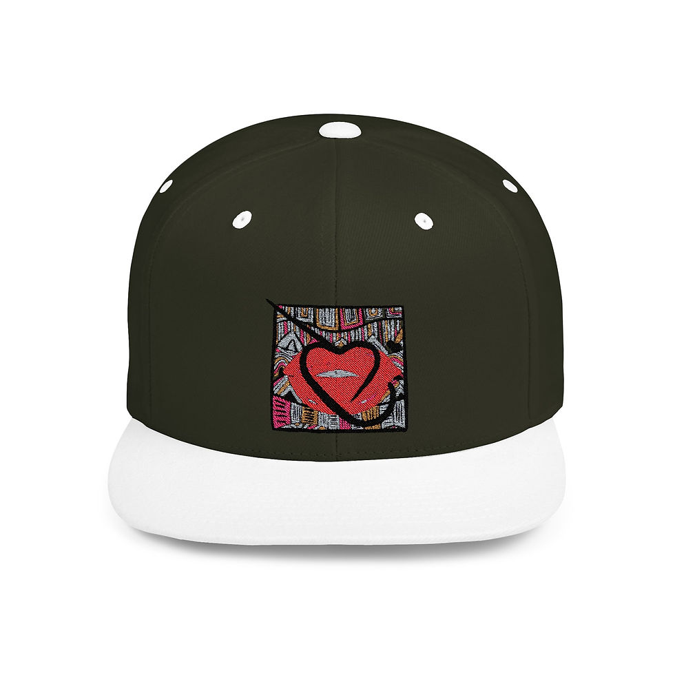 Thumbnail: Snapback Cap One Love Lips Design