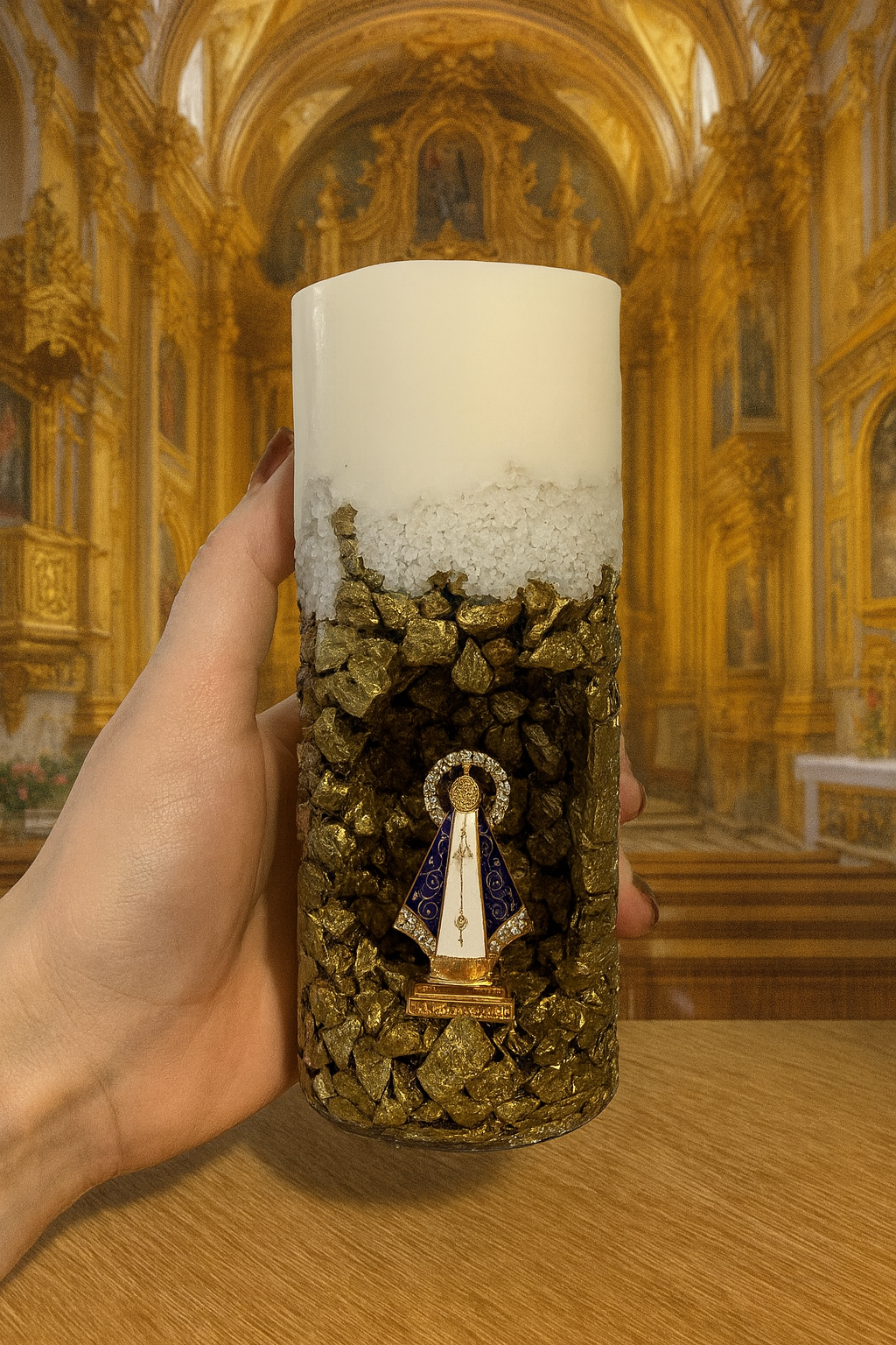 Vela Nossa Sra. Aparecida Dourado