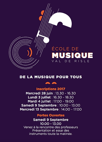 Flyer de l'école de musique Val de Risle