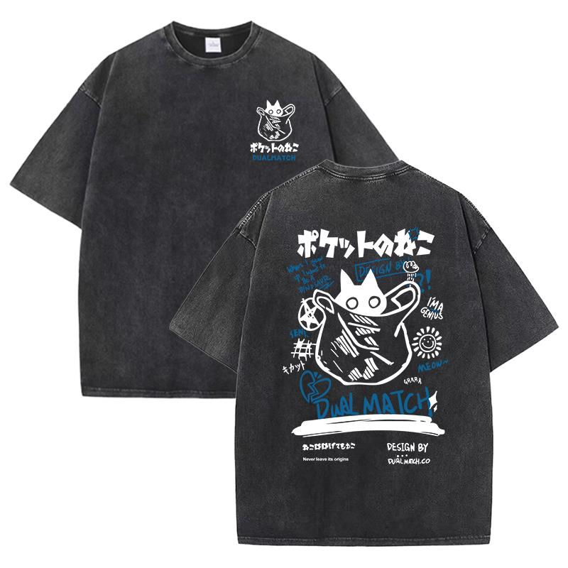 Camiseta Oversized em cartoon 100% algodão - manga curta