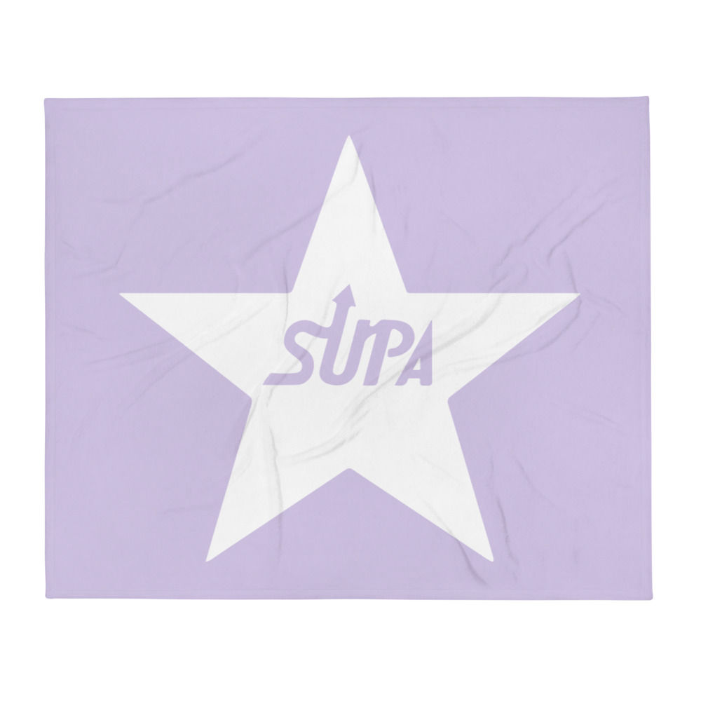 Lavender SUPA Star Throw Blanket