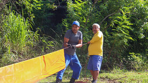 Oficina Dipro: Revestimento de flutuadores com capa de lona