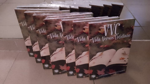 venda exclusiva do livro VVC vida versos cotidiano - reserve já o seu!!! 