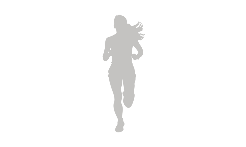 sagoma donna che corre