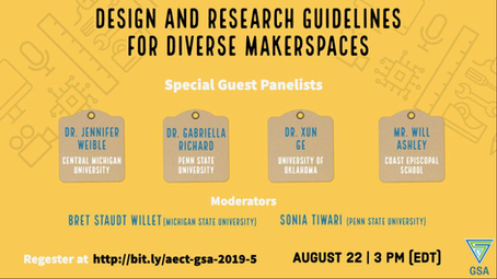Guest Panelist for Makerspace Webinar