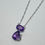 Thumbnail: 9ct white gold amethyst cat pendant