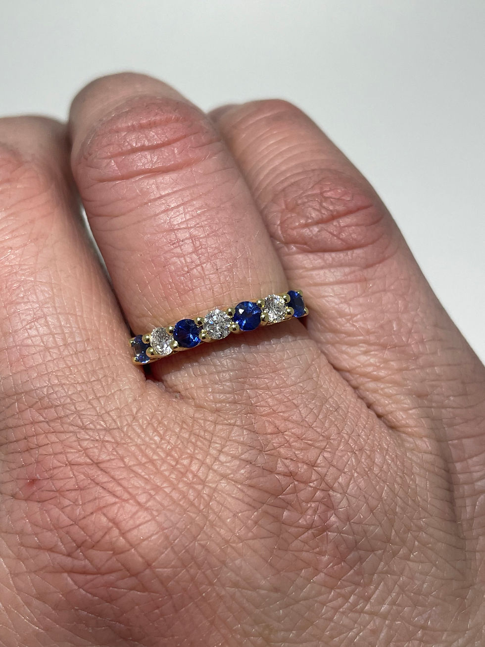 Thumbnail: 18ct sapphire and diamond ring