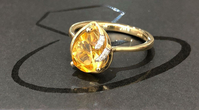Citrine & Diamond